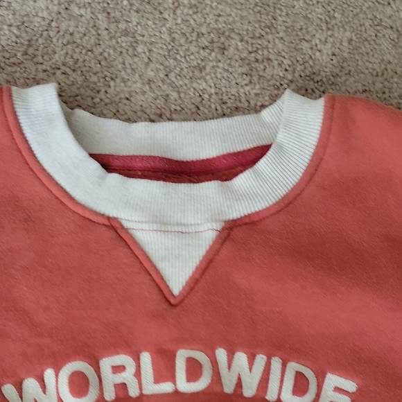 Dandy Worldwide  Women's Crewneck Sweater - Coral - Picture 7 of 12